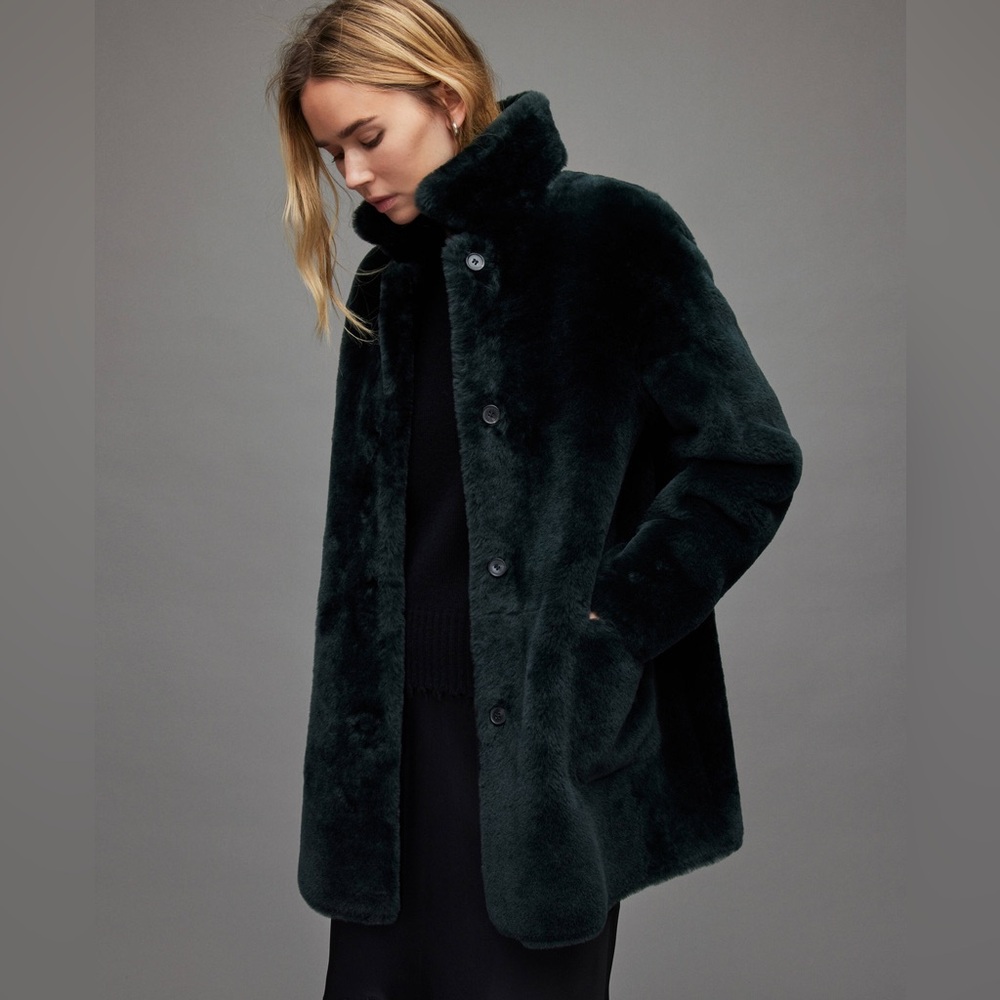 All Saints Serra Shearling Reversible Jacket